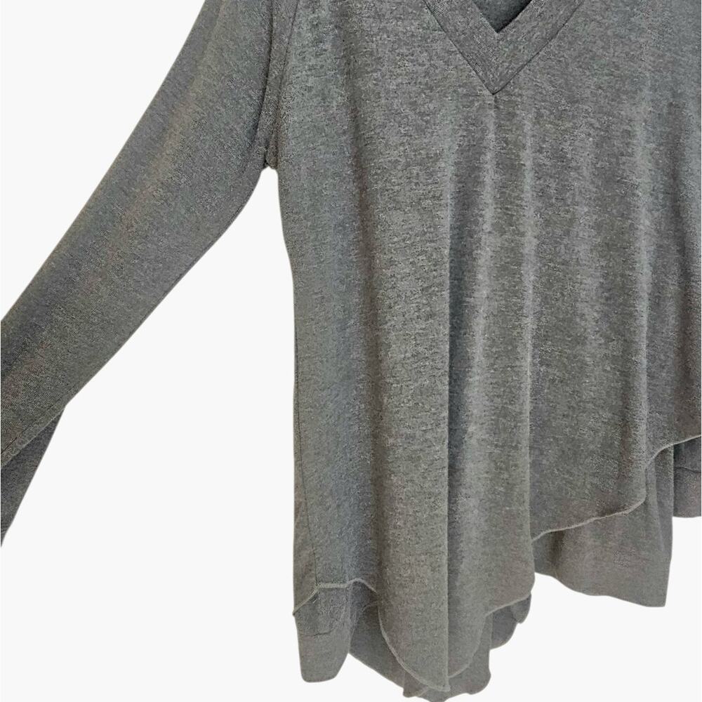 Soft Surroundings Heather Gray Madeline Tunic with Cape Overlay - Picture 3 of 8